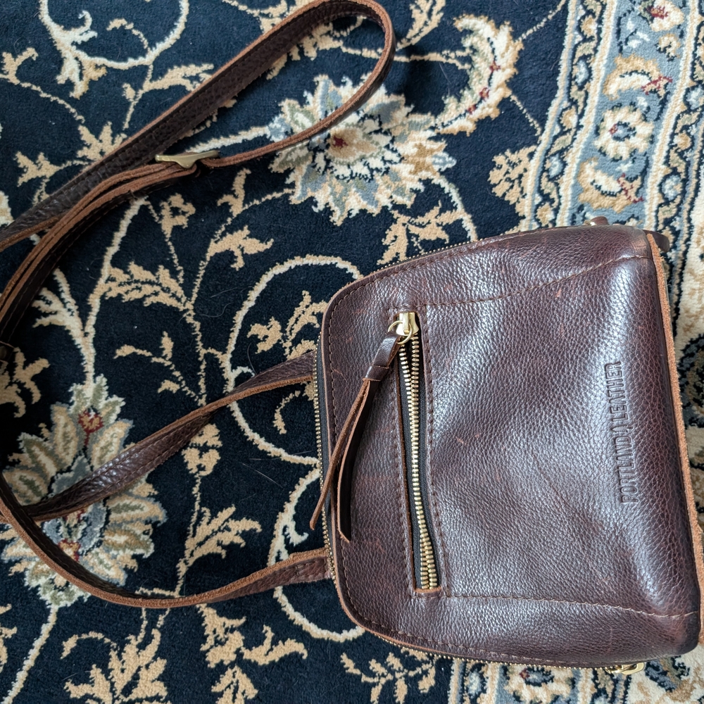 Brown Leather Crossbody Bag